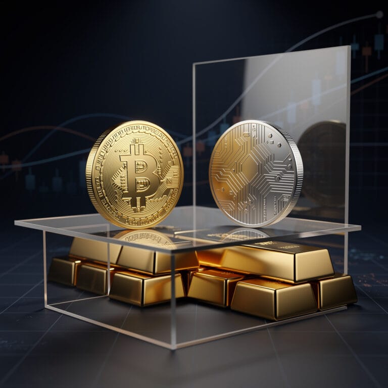 Bitcoin and gold portfolio article thumbnail