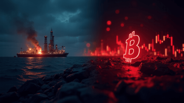 Bitcoin price falling amid Iran war oil crisis 2026