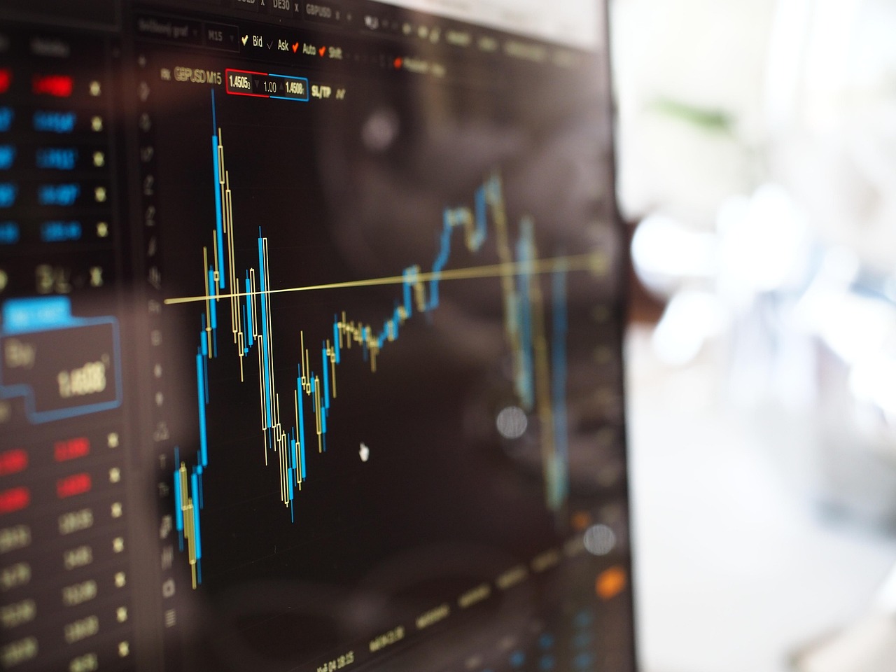 oil prices stock market illustration